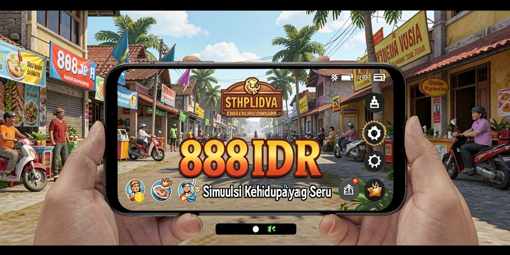 Tangkapan layar gameplay <strong>888IDR</strong> yang menunjukkan aksi seru dalam simulasi kehidupan.