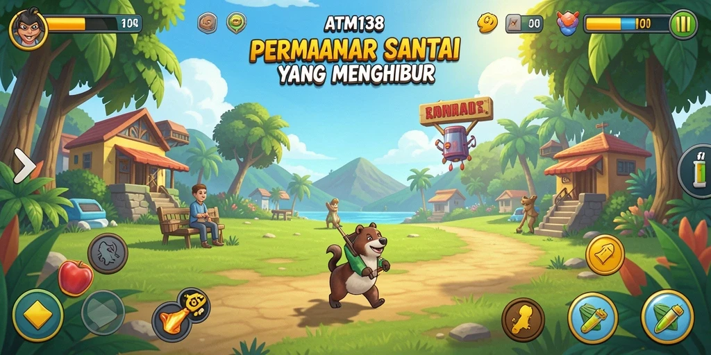 Tangkapan layar utama menunjukkan gameplay seru dari ATM138 yang memikat.