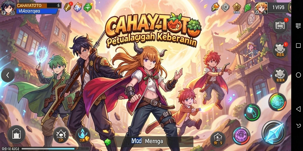 Screenshot CAHAYATOTO menampilkan aksi bertempur karakternya yang menarik.
