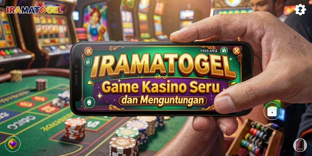 Screenshot IRAMATOGEL menampilkan gameplay kasino yang menarik dan interaktif.