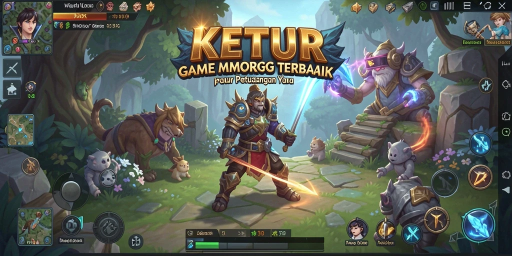 Tampilan menawan dari gameplay seru KETUA dalam dunia MMORPG.