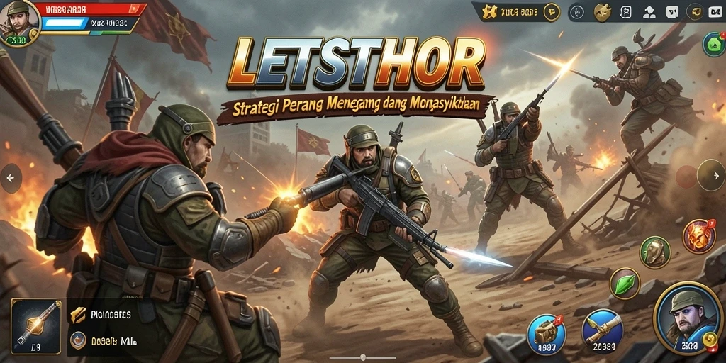 Tampilan gameplay Strategi LETSTHOR yang mendebarkan dan menantang.