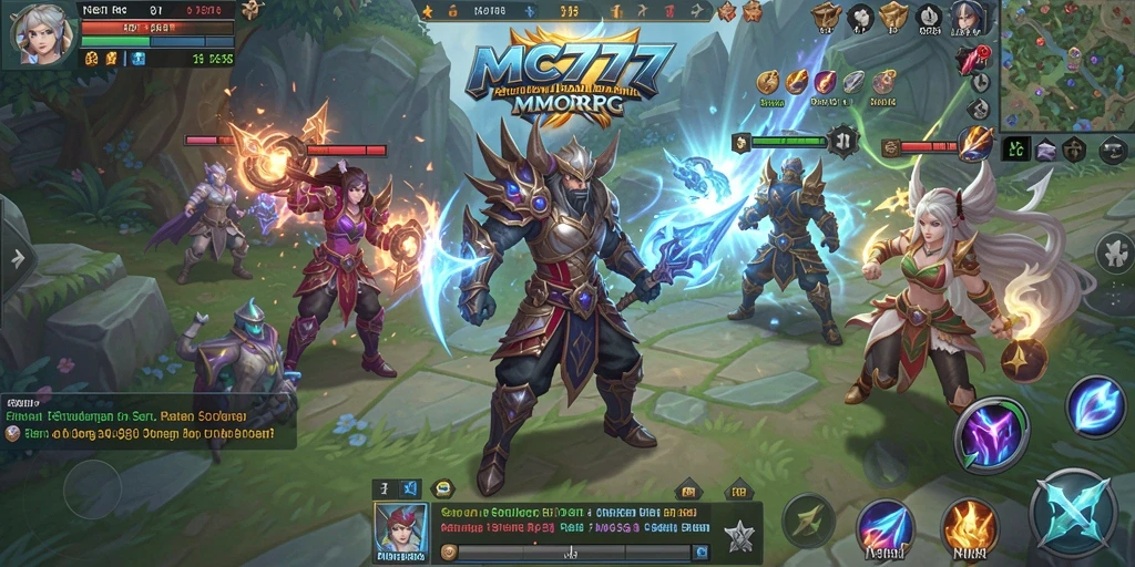 Tampilan gameplay seru dalam dunia MMORPG MC777.