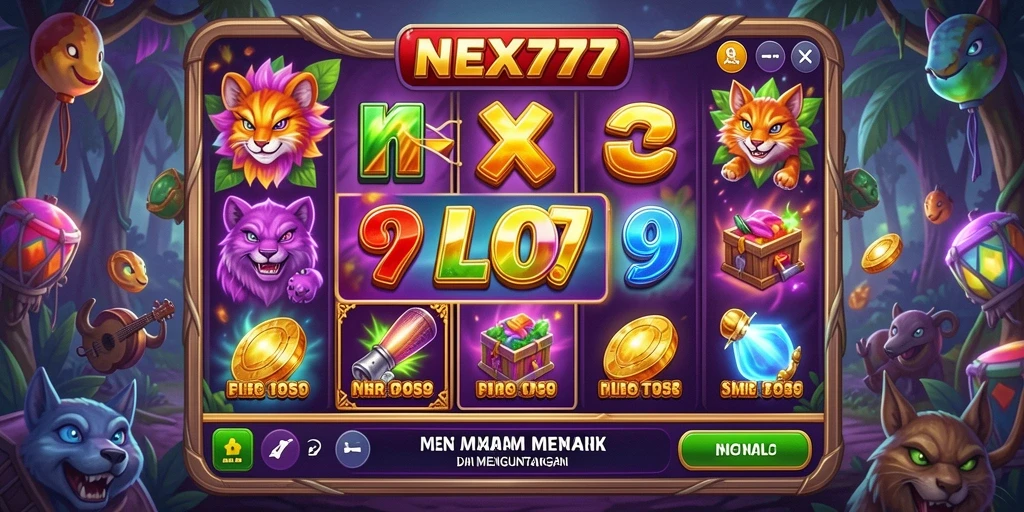 Screenshot gameplay NEX777 menampilkan keseruan bermain Slot yang mengasyikkan.