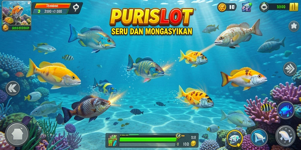 Gameplay seru menembak ikan di PURISLOT.