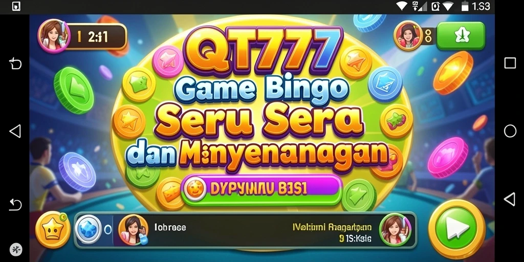 Screenshot gameplay Bingo QT777 yang seru dan interaktif.