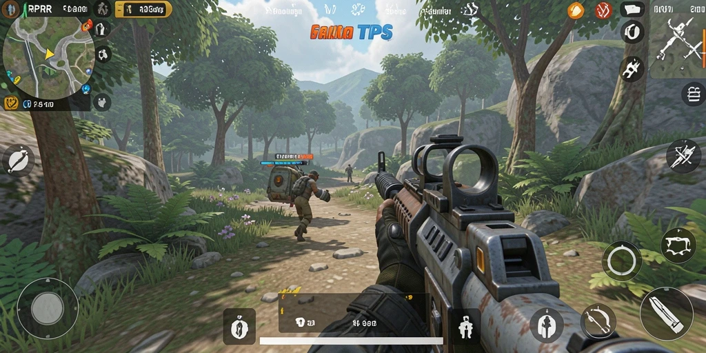 Tampilan gameplay RPRR yang menegangkan dalam aksi TPS.