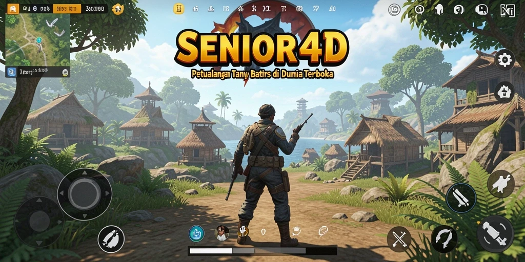 Tangkapan layar menunjukkan gameplay eksplorasi dunia terbuka yang menakjubkan.
