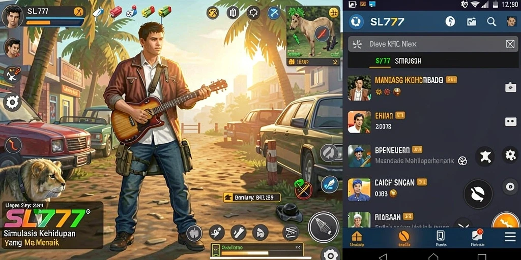 Tangkapan layar menunjukkan momen seru dalam gameplay SL777.