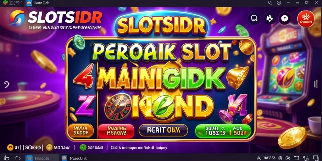 Tampilan menarik dari permainan SLOTSIDR yang penuh warna.