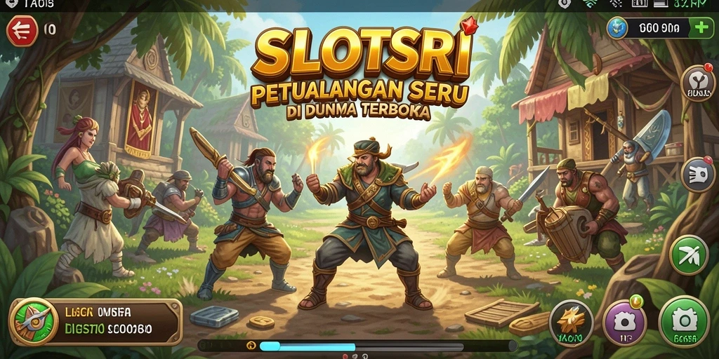 Screenshot menunjukkan pengalaman eksplorasi mendalam di dunia Open World SLOTSRI.