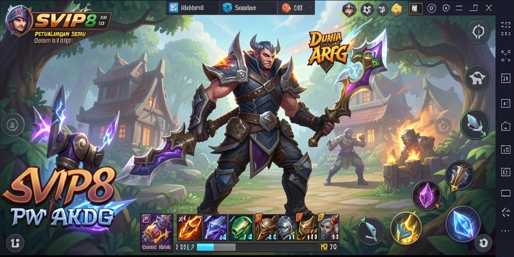 Tangkapan layar gameplay SVIP8 menampilkan aksi pertempuran yang intens dan mendebarkan.