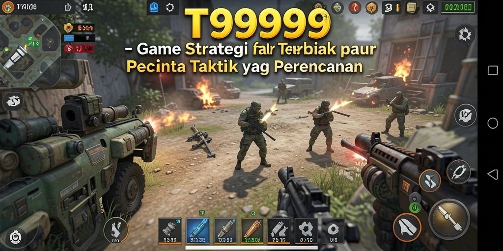 Tampilan gameplay T9999 yang menegangkan dan strategis.