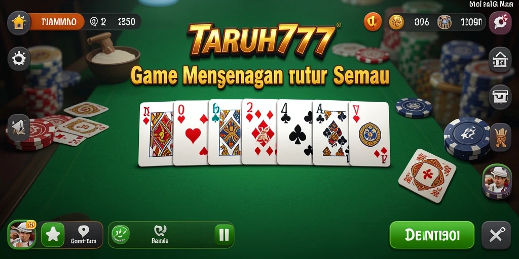 Tampilan gameplay seru TARUH777 dengan pemain yang berkompetisi.